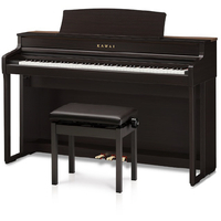 KAWAI 電子ピアノ 【高低自在椅子＆ヘッドホン付き】 プレミアムローズウッド調仕上げ CA501R