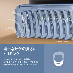 フィリップス ヒゲトリマー 3000 シリーズ グロスブラック BT3620/15-イメージ8