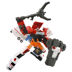 タカラトミー トミカ ジョブレイバー TJBDX ハイパーレスキューブレイバー レッドサラマンダー&スーパーアンビュランス DXセット ﾄﾐｶJBDXﾊｲﾊﾟ-ﾚｽｷﾕ-DXｾﾂﾄ-イメージ9