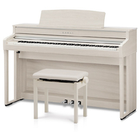 KAWAI 電子ピアノ 【高低自在椅子＆ヘッドホン付き】 プレミアムホワイトメープル調仕上げ CA501A