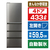 AQUA 【左開き】433L 4ドア冷凍冷蔵庫 e angle select Delie（デリエ） ブライトダークシルバー AQR-V43E6L(DS)-イメージ1