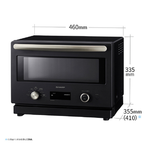 SHARP オーブンレンジ 18L ワイドフラットタイプ ブラック RE-SD18C-B-イメージ2
