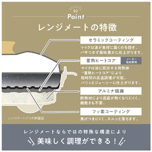 MUK 電子レンジ専用調理器具 レンジメート プロ バイ ブルーノ(RANGEMATE PRO by BRUNO) ブルーグレー MCB101A-B-イメージ7