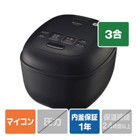 SHARP 炊飯ジャー/3合炊き e angle select ブラック KS-C5E5-B