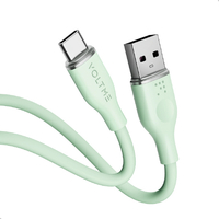 VOLTME PowerLink Moss USB-A & USB-C ケーブル(シリコン) グリーン C2123