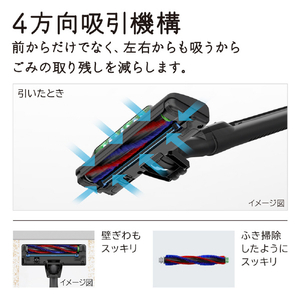 日立 サイクロンクリーナー 自走式パワーブラシ e angle select パワかるサイクロン アイボリー CV-S370E5 C-イメージ6