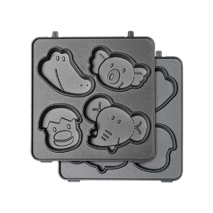 LITHON たべっ子どうぶつカステラメーカー 入れ替えプレート 替えプレートB KDZY-026B-イメージ1