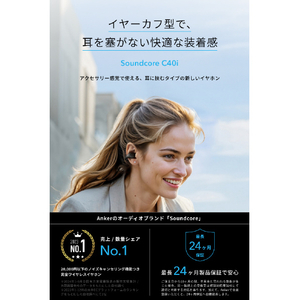 Anker イヤホン　Soundcore C40i メタリックグレー A3331NZ1-イメージ2