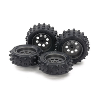 タミヤ EZシャーシ スパイクタイヤ&ホイールセット T15547EZｼﾔ-ｼｽﾊﾟｲｸﾀｲﾔﾎｲﾙ