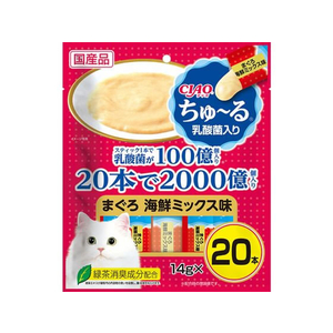 いなば CIAO ちゅーる 乳酸菌入りまぐろ海鮮ミックス味 14g×20P FC017RK-イメージ1