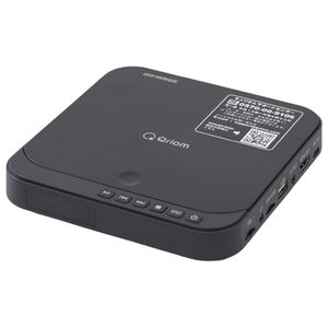 YAMAZEN DVDプレーヤー Qriom KDVP-MN151HD-B-イメージ1