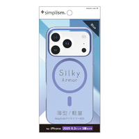 トリニティ iPhone 17 Pro用[Silky Armor] MagSafe対応 シルキータッチケース マットクリアブルー TR-IP25M3-SA-CLBL