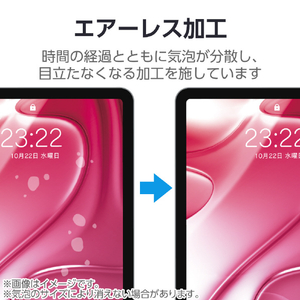 エレコム 13インチiPad Air(M3/M2)用フィルム 紙心地 文字用 しっかりタイプ TB-A25XFLAPNH-イメージ8