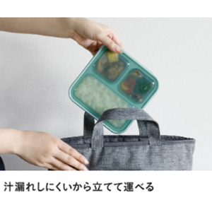 シービージャパン 薄型弁当箱 抗菌 フードマン 500 グレーベージュ ｺｳｷﾝﾌ-ﾄﾞﾏﾝ500ｸﾞﾚ-BE-イメージ2