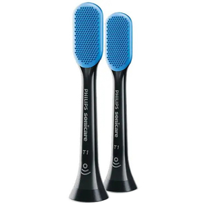 ソニッケアー 舌磨きブラシ替えヘッド2本セット フィリップス ブラック HX8072/11-イメージ1