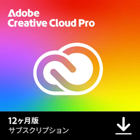 アドビシステムズ Adobe Creative Cloud PRO 1年 DLｸﾘｴｲﾃｲﾌﾞｸﾗｳﾄﾞNEW12MDL
