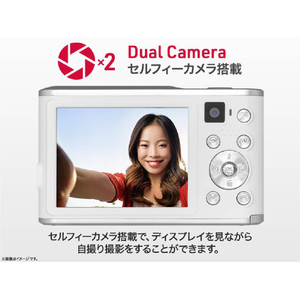 aiwa コンパクトデジタルカメラ ホワイト JA4-DCM0001(WH)-イメージ5