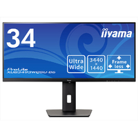 iiyama 34型 IPS方式 UWQHD ウルトラワイド液晶ディスプレイ ブラック XUB3493WQSU-B6