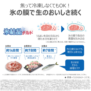 東芝 【フレンチドア】586L 6ドア冷蔵庫 フロストグレージュ GR-A590WFS(TH)-イメージ8