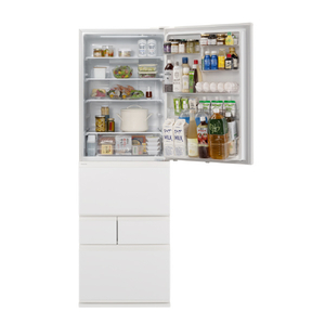 パナソニック 【左開き】468L 5ドア冷蔵庫 マットホワイト NR-E47ER4L-W-イメージ2