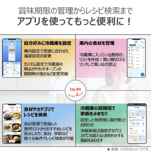 東芝 【フレンチドア】535L 6ドア冷蔵庫 フロストホワイト GR-A540WFS(TW)-イメージ19