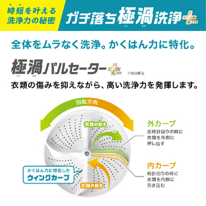 アイリスオーヤマ 全自動電気洗濯機 6．0kg ホワイト ITW-60B01-W-イメージ7
