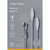 VOLTME ナイロン 充電ケーブル USB-C&USB-C 60W グレー C2161-イメージ7