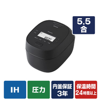 パナソニック 可変圧力IHジャー炊飯器 ブラック SR-N610E-K