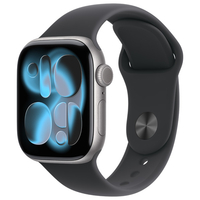 Apple Apple Watch Series 11(GPS + Cellularモデル)- 42mm Apple Watch Series 11 スペースグレイアルミニウムケースとブラックスポーツバンド - S/M MF8A4J/A