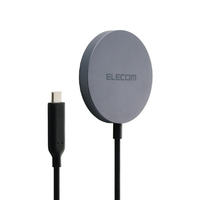 エレコム マグネットQi2 25W規格対応ワイヤレス充電器(25W・卓上) ブラック W-MA12BK