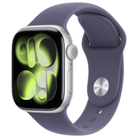 Apple Apple Watch Series 11(GPS + Cellularモデル)- 42mm Apple Watch Series 11 シルバーアルミニウムケースとパープルフォグスポーツバンド - M/L MF8J4J/A