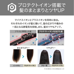 テスコム プロテクトイオン ヘアドライヤー グレー TD360AH-イメージ4