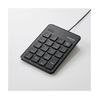 エレコム 有線薄型テンキーパッド ブラック TK-TCP018BK