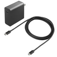 サンワサプライ USB PD対応AC充電器(PD100W・TypeCケーブル付き) ブラック ACA-PD93BK