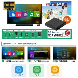 ITPROTECH パソコン不要 極小サイズ ポータブルメディアプレーヤー ブラック MEDIAWAVENANO2-イメージ9