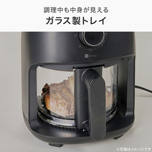 ニトリ ノンオイルフライヤー2.2L e angle select ブラック ﾉﾝｵｲﾙﾌﾗｲﾔ-2.2 BK XJ2G02BK-イメージ4