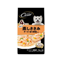 マースジャパン シーザー ごろっと蒸しささみ チーズ・彩り野菜入り 70g×4袋 FC078RK