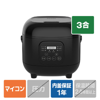 VERSOS マイコン炊飯ジャー(3合炊き) ブラック VS-KE23BK