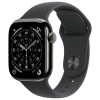 Apple Apple Watch Series 11(GPS + Cellularモデル)- 42mm Apple Watch Series 11 スレートチタニウムケースとブラックスポーツバンド - S/M MF8R4J/A