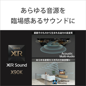 SONY 75V型4Kチューナー内蔵4K対応液晶テレビ BRAVIA XRJ-75X90K-イメージ5