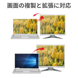 エレコム DisplayPort用HDMI変換ケーブル(1．0m) ブラック CAC-DPHDMI10BK-イメージ4