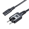 サンワサプライ メガネ型コネクタ対応電源コード(3m) ブラック KB-DM2S12A-3