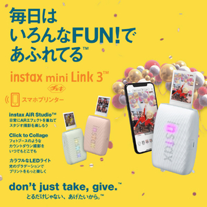富士フイルム チェキプリンター instax mini Link 3 クレイホワイト INSMINILINK3CWHITE-イメージ9