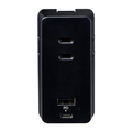 エルパ 電源タップ AC3個口 USB2ポート ブラック UC-322SB(BK)