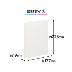 ハクバ フォトアルバム ビュートクリア KG(ハガキ)サイズ 80枚収納 ホワイト ABTC-KG80WT-イメージ7
