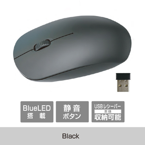 e angle ワイヤレスマウス ブラック ANGV-CSMSW3-A-BK-イメージ1