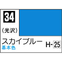GSIクレオス Mr．カラー スカイブルー【C34】 C34ｽｶｲﾌﾞﾙ-N