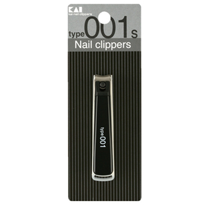 貝印 Nail Clippers ツメキリ type001S 黒 KE0120ﾂﾒｷﾘ0001Sｸﾛ-イメージ1