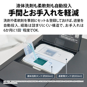 SHARP 【左開き】12kgドラム式洗濯乾燥機 マットホワイト ES-12X2-WL-イメージ10