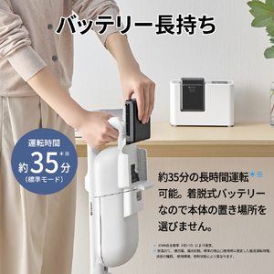 SHARP 紙パック式コードレススティッククリーナー RACTIVE Air ホワイト系 EC-KR50A-W-イメージ16